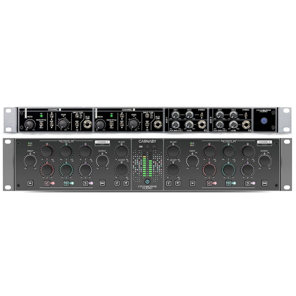 Cranborne Audio Carnaby HE2 HarmonicEQ/Camden EC2 Preamp Bundle