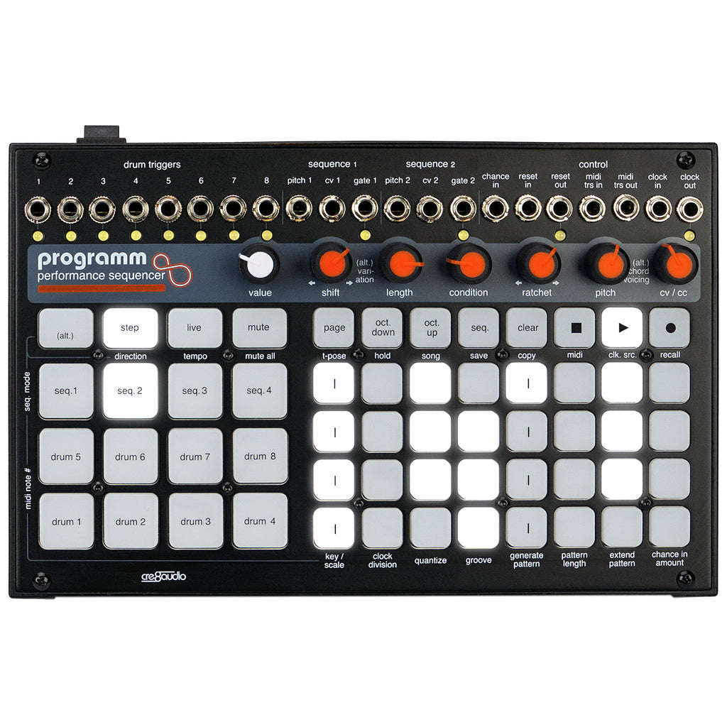 Cre8audio PROGRAMM Performance MIDI and CV Sequencer