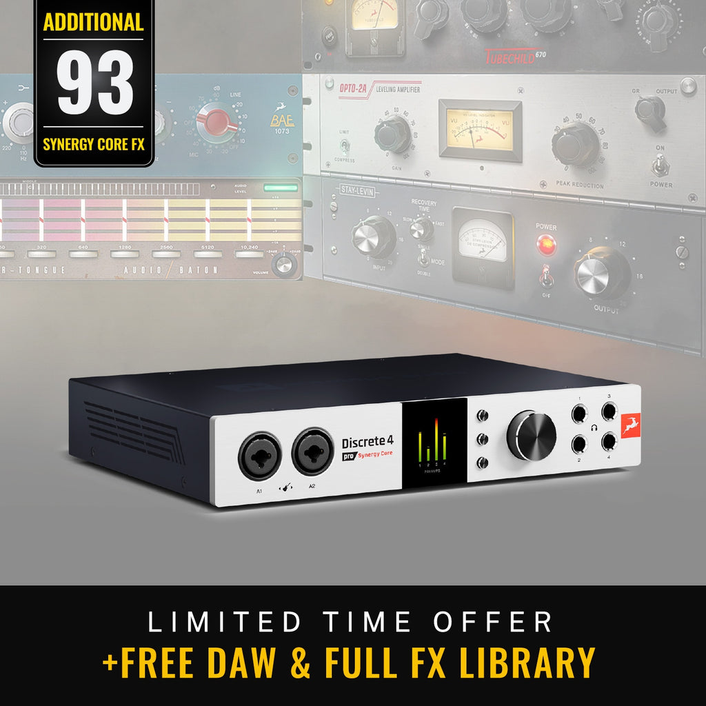 Antelope Audio Discrete 4 Pro Synergy Core 14x20 Thunderbolt/USB Interface