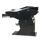 Dangerfox Genesis SplitBay 16U 36" Straight Studio Desk with Keyboard Tray - Midnight Black