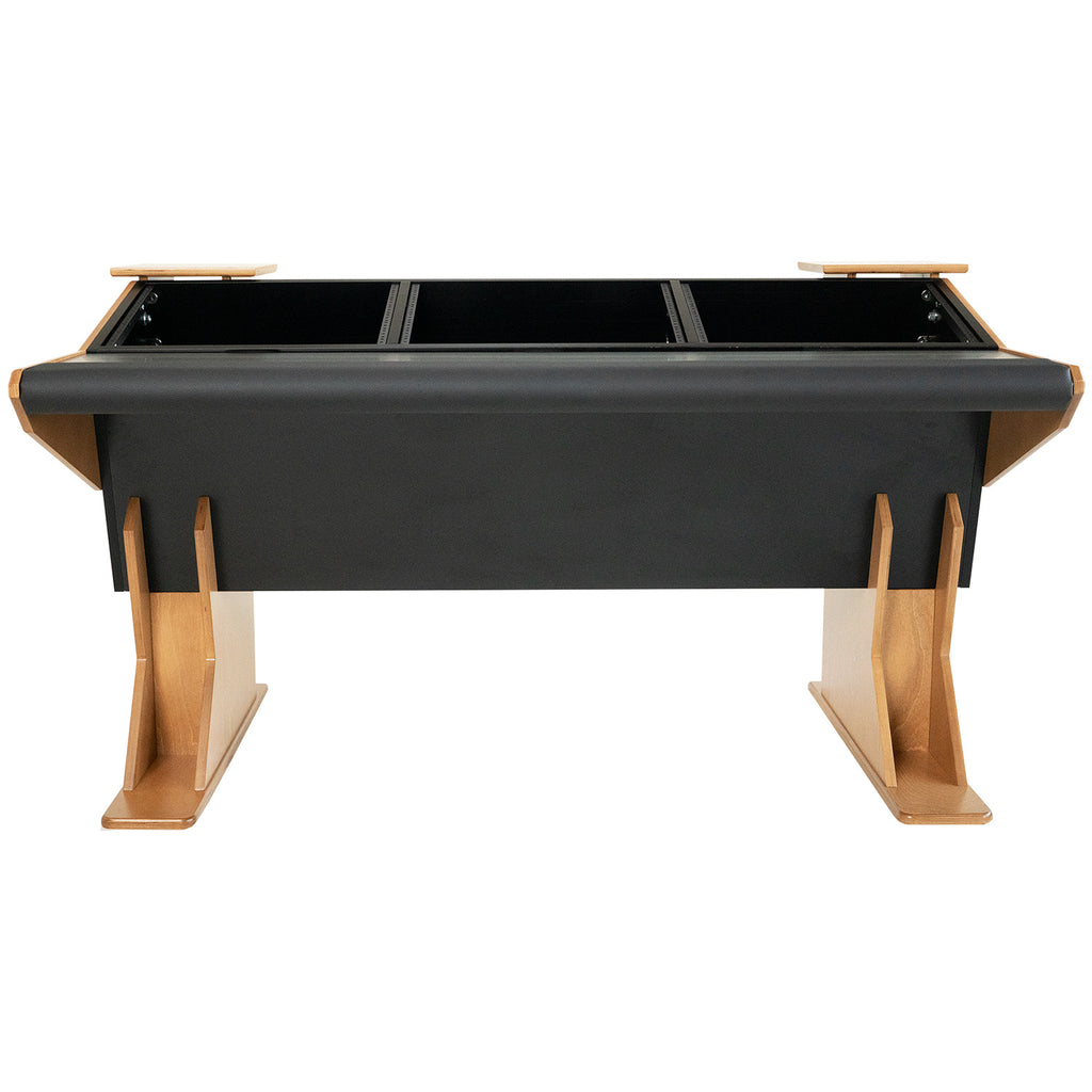 Dangerfox Genesis 24U Studio Desk with Keyboard Tray - Walnut
