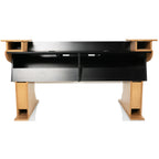 Dangerfox Genesis 24U Studio Desk with Keyboard Tray - Walnut
