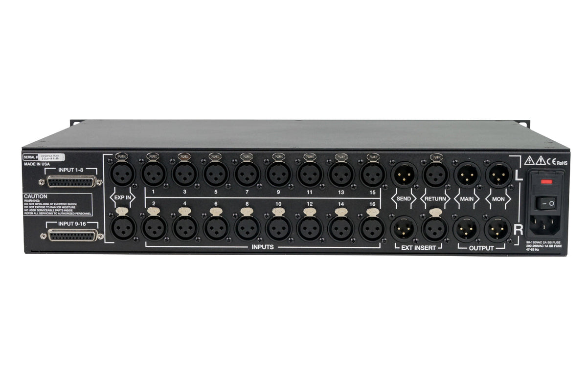 Dangerous Music 2-BUS+ 16-Channel Analog Summing Mixer #1119 (Used)