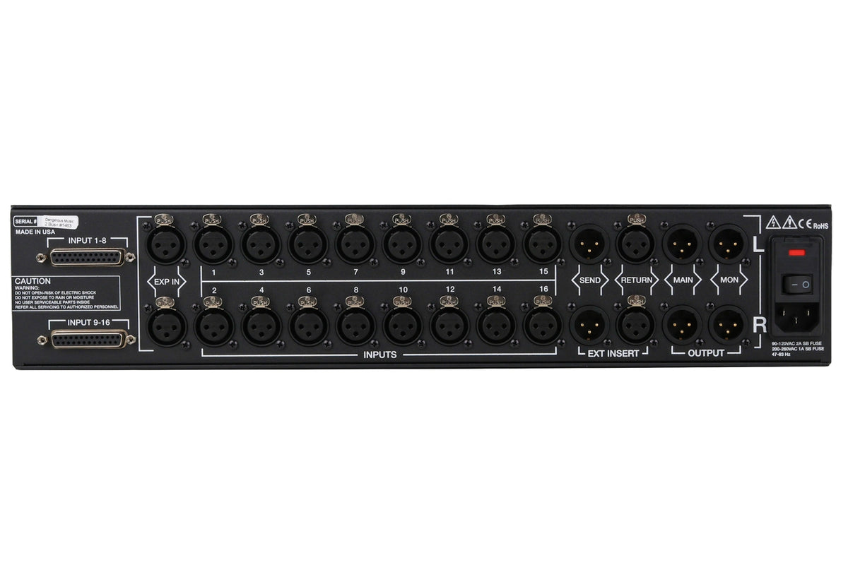 Dangerous Music 2-BUS+ 16-Channel Analog Summing Mixer #1463 (Used)