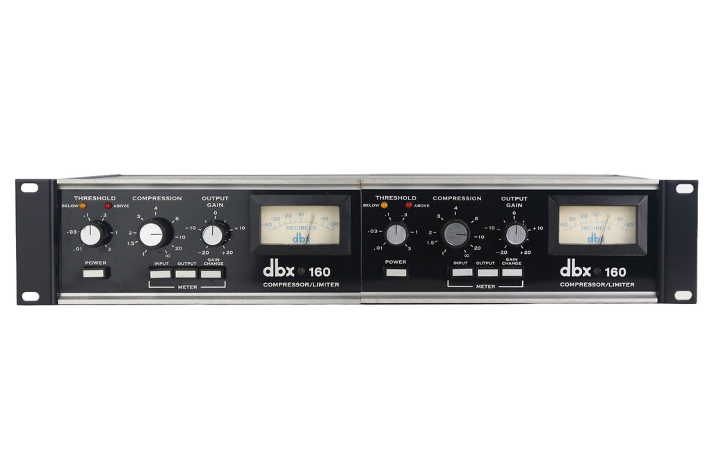 DBX 160 VU Compressor/Limiter - Pair #11126/11314 (Vintage)