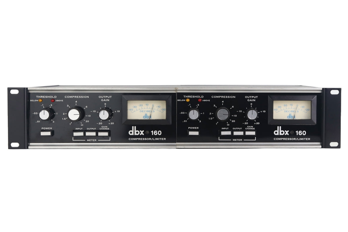 DBX 160 VU Compressor/Limiter - Pair #11126/11314 (Vintage)