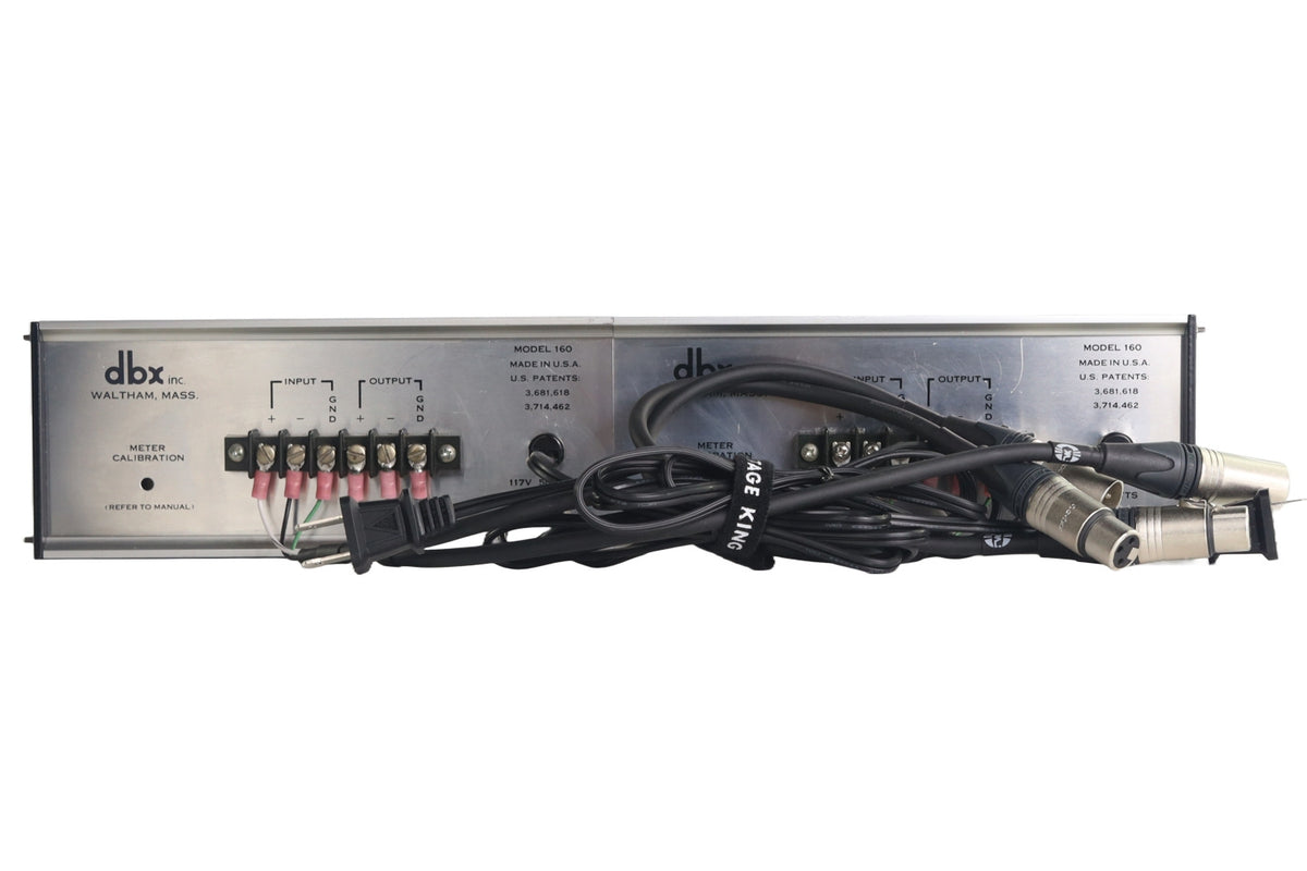 DBX 160 VU Compressor/Limiter - Pair #11126/11314 (Vintage)