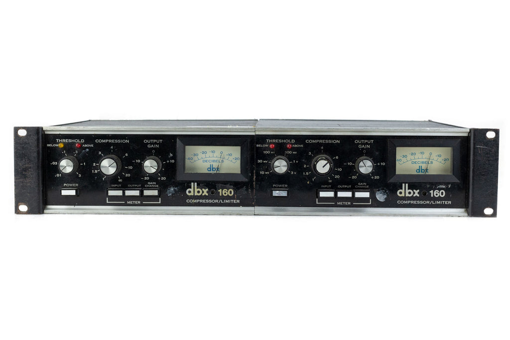 DBX 160 VU Compressor/Limiter - Pair #5386/11098 (Vintage)