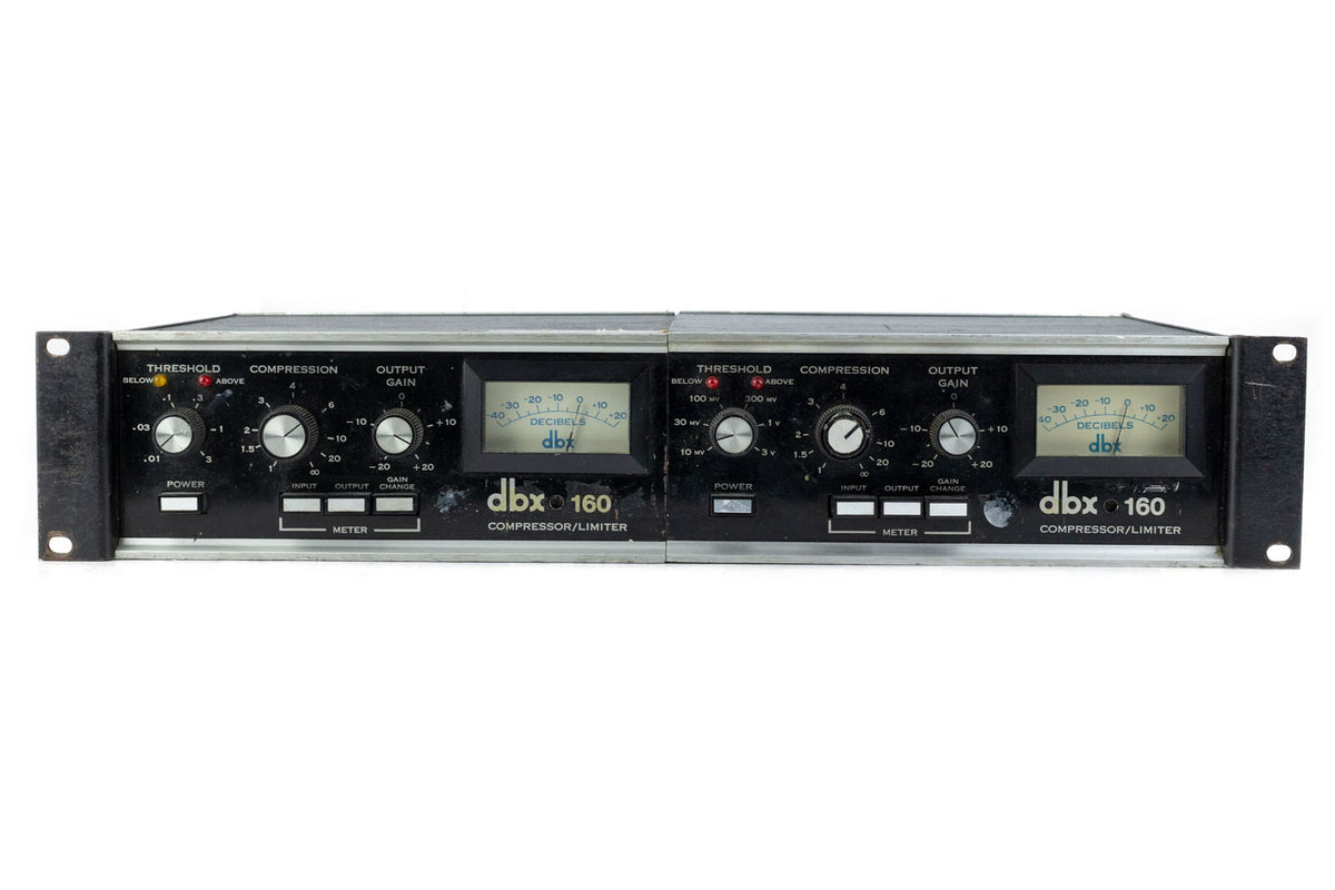 DBX 160 VU Compressor/Limiter - Pair #5386/11098 (Vintage)