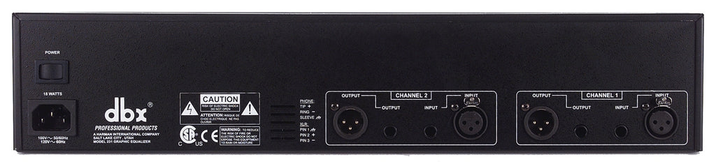 DBX 231s Dual-Channel 31-Band Graphic EQ