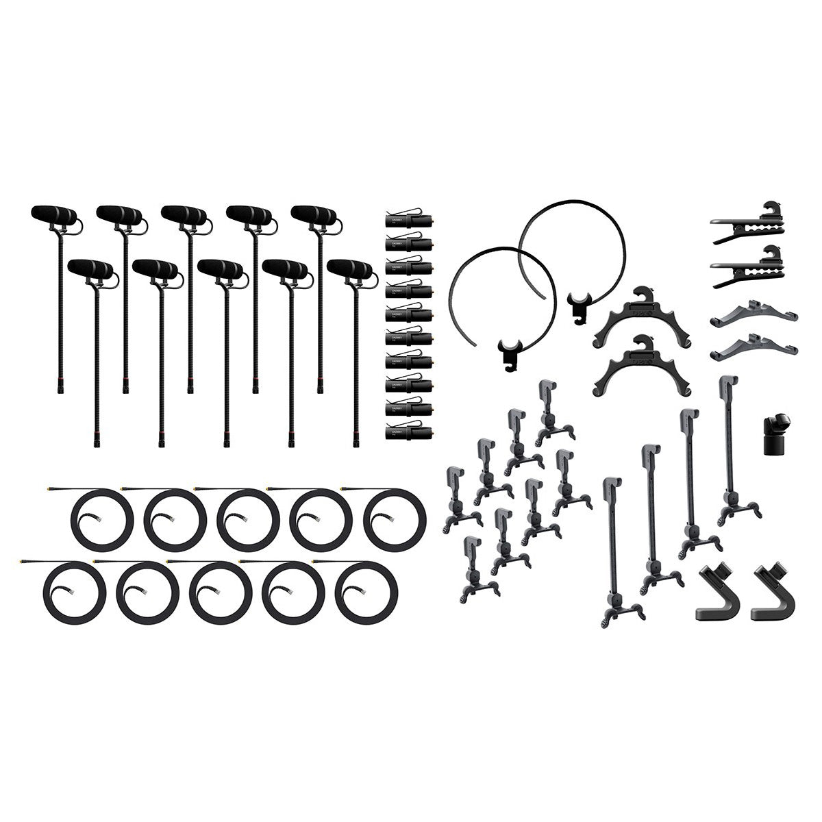 DPA 4099 CORE+ Classic Touring Kit with 10 Loud SPL Mics and Accessories with Cardboard Box