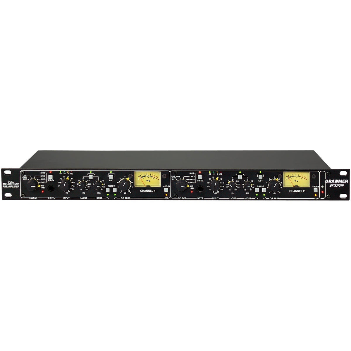 Drawmer 1972 2-Channel Dual Microphone/Line/Instrument Preamplifier