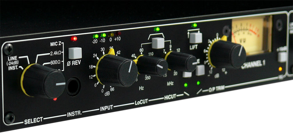 Drawmer 1972 2-Channel Dual Microphone/Line/Instrument Preamplifier