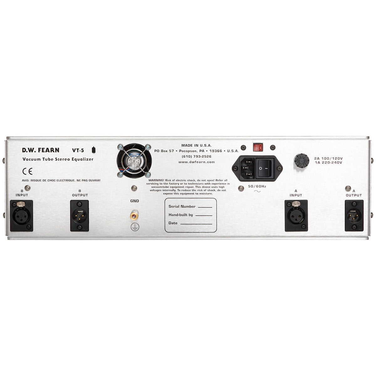 D.W. Fearn VT-5 Dual-Channel Tube Equalizer