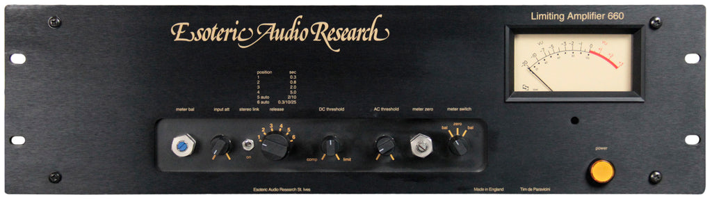 EAR 660 Limiter/Compressor Amplifier