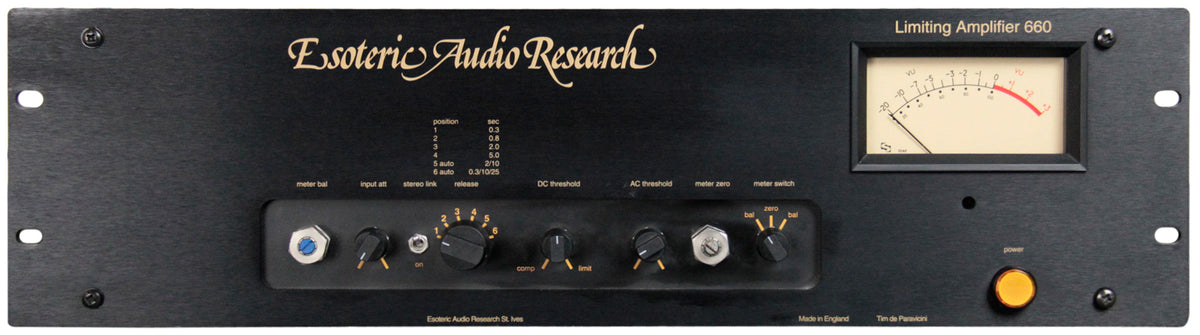 EAR 660 Limiter/Compressor Amplifier