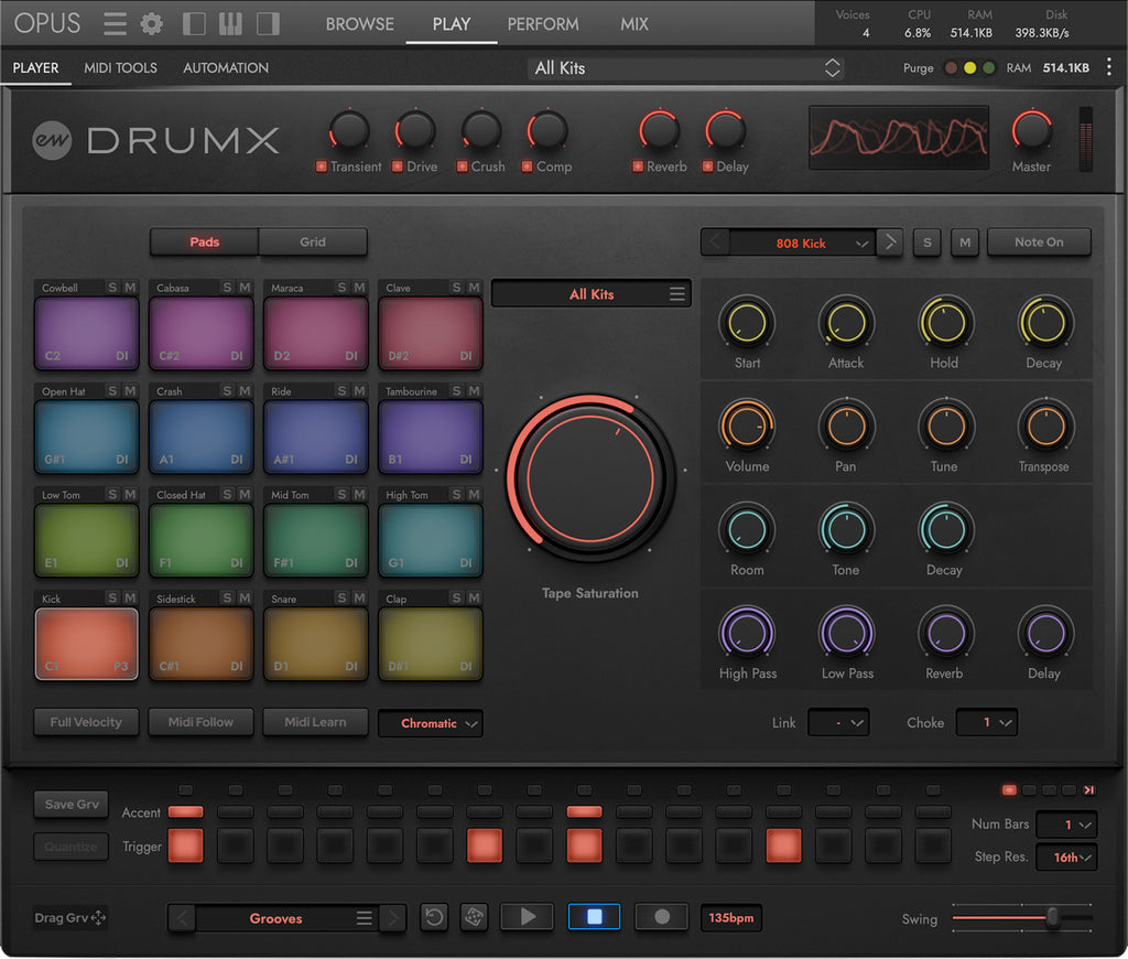 EastWest DrumX Groove Machine Virtual Instrument - Electronic Delivery
