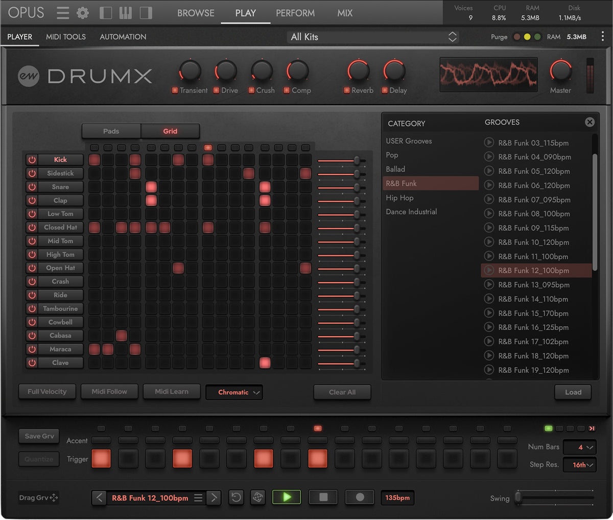 EastWest DrumX Groove Machine Virtual Instrument - Electronic Delivery