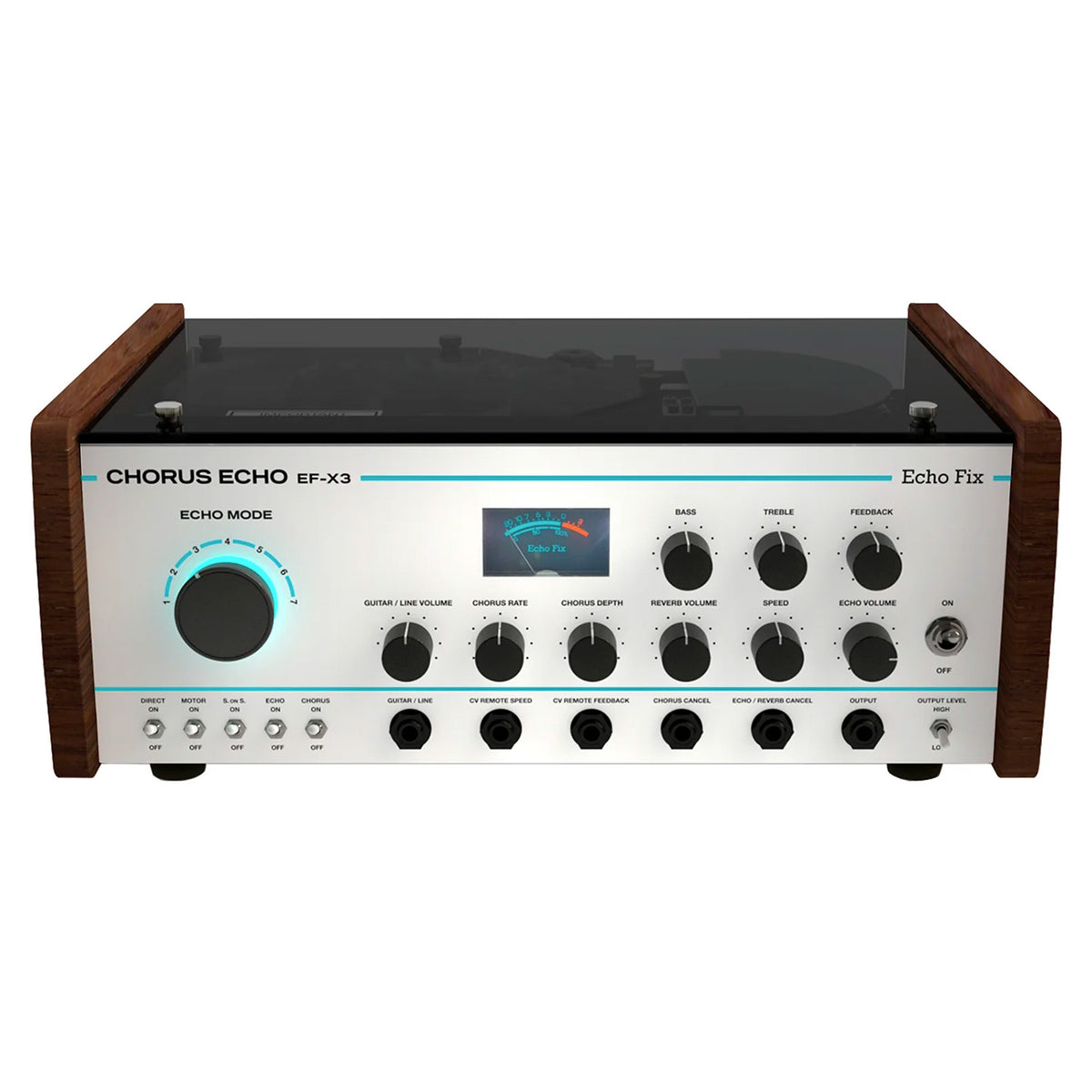 Echo Fix EF-X3 Desktop Tape Echo with BBD Chorus & Spring Reverb - Retro Silver (Demo Deal)