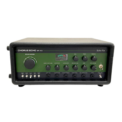 Echo Fix EF-X3 Desktop Tape Echo with BBD Chorus & Spring Reverb - Vintage Green with Tolex