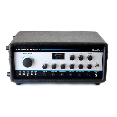 Echo Fix EF-X3 Desktop Tape Echo with BBD Chorus & Spring Reverb - Silver with Tolex