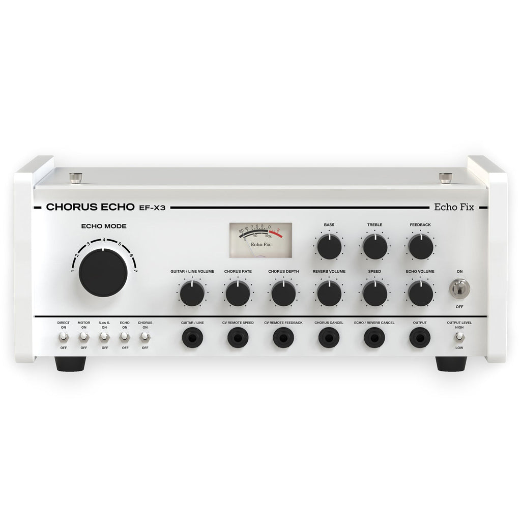 Echo Fix EF-X3 Desktop Tape Echo with BBD Chorus/Reverb - White on White
