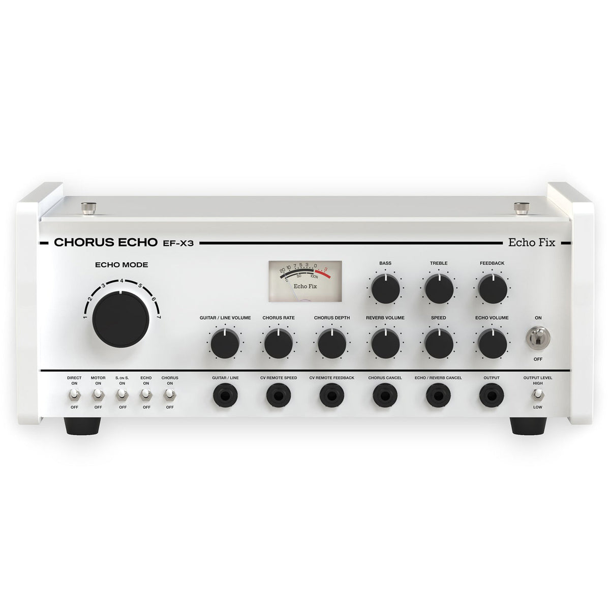 Echo Fix EF-X3 Desktop Tape Echo with BBD Chorus/Reverb - White on White