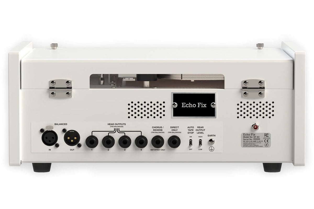 Echo Fix EF-X3 Desktop Tape Echo with BBD Chorus/Reverb - White on White