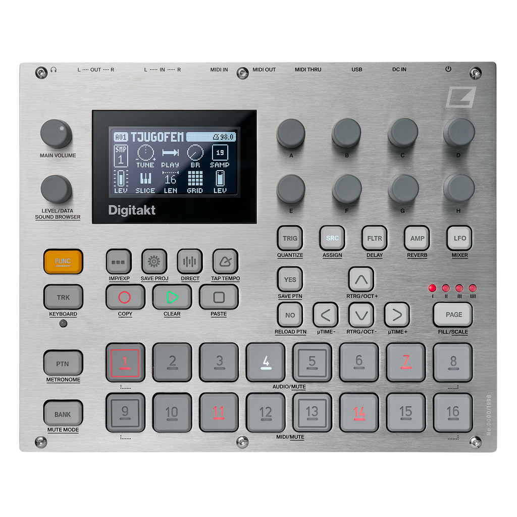 Elektron Digitakt 8-Voice Drum Machine and Sampler - e25 Remix Edition