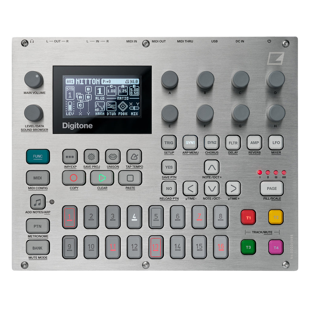 Elektron Digitone 8-Voice Polyphonic Digital Synth with Sequencer - e25 Remix Edition (Demo Deal)