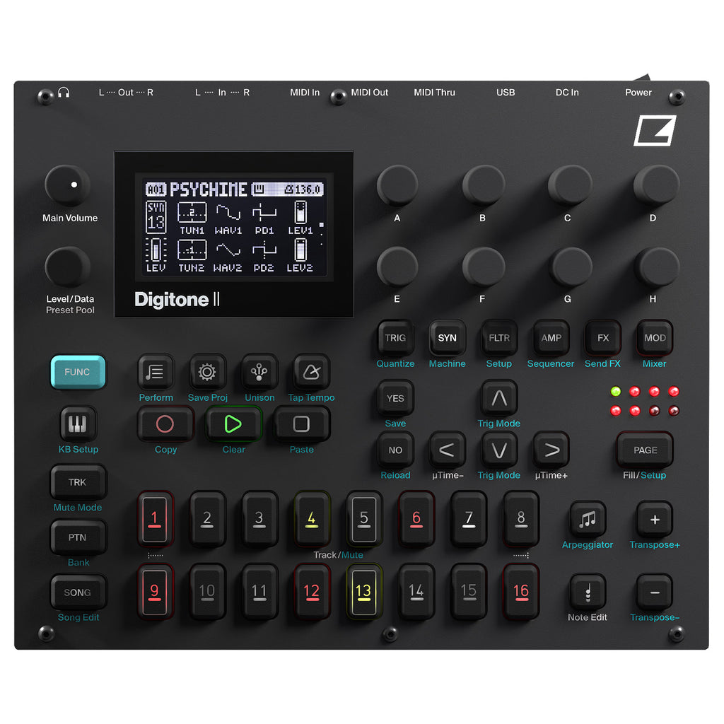 Elektron Digitone II 16-Track Polyphonic Digital Synthesizer