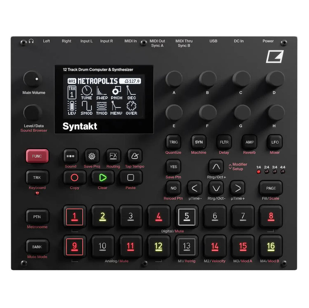 Elektron Syntakt 12-Track Drum Computer and Synthesizer