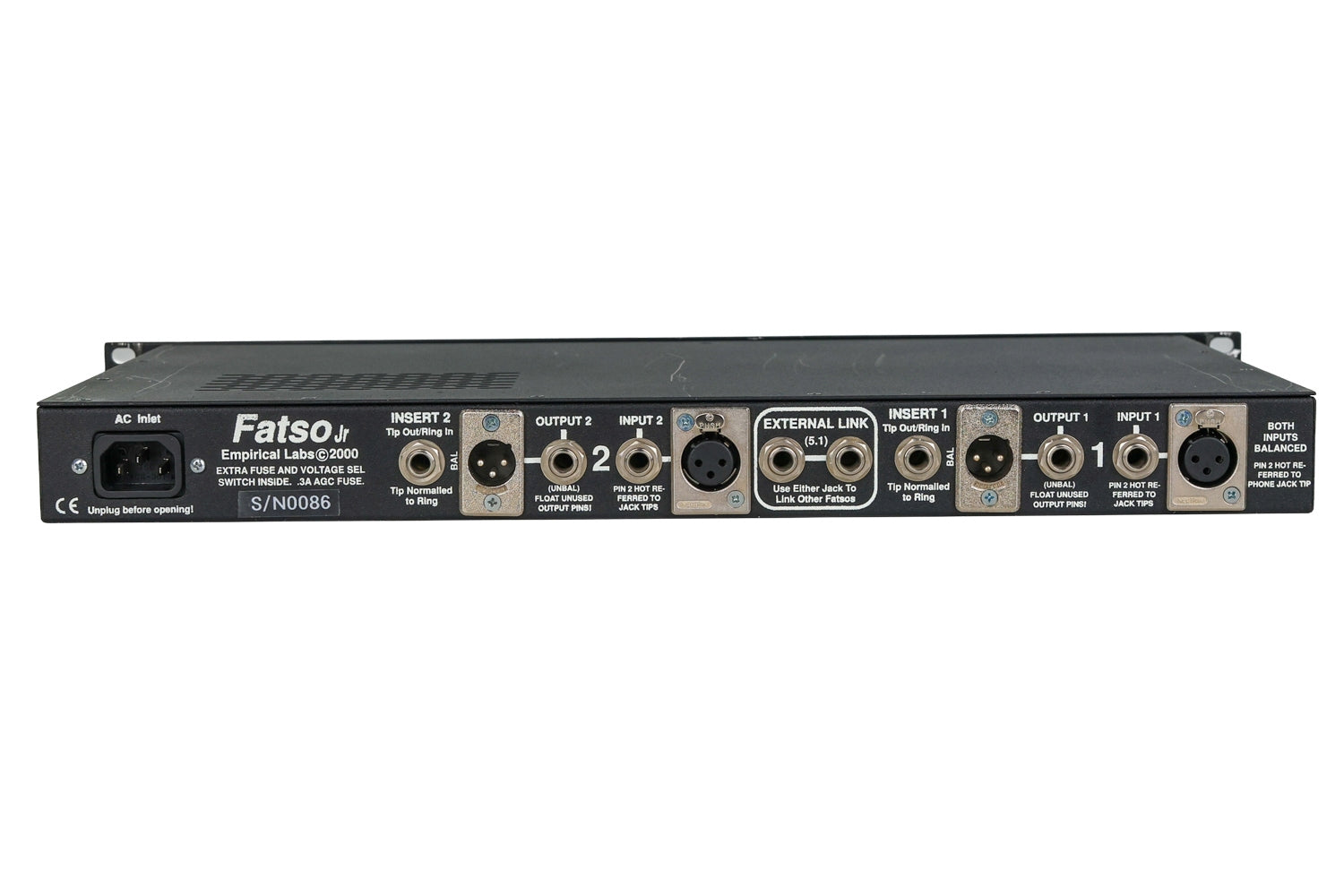 Empirical Labs EL7 Fatso Jr Analog Audio Processor #0086 (Used