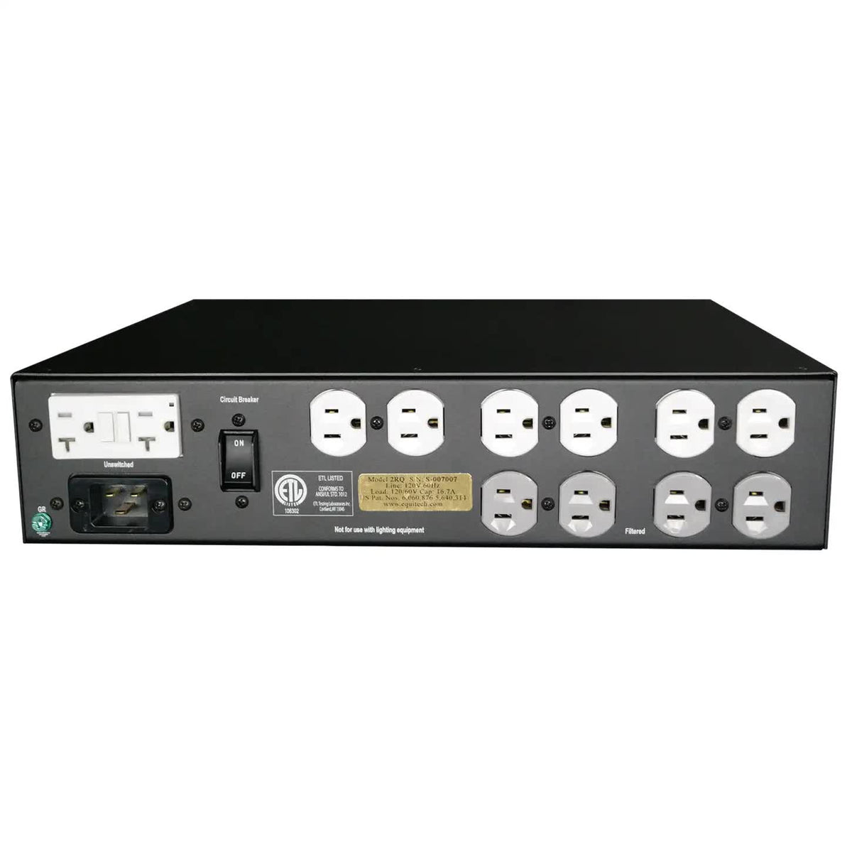 Equitech Model Q Power Conditioner - Black, 20 Amp, 120 V (Demo Deal)