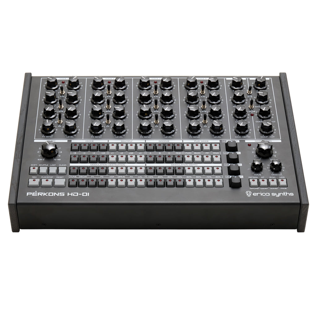 Erica Synths PERKONS HD-01 Drum Machine Synthesizer - Black