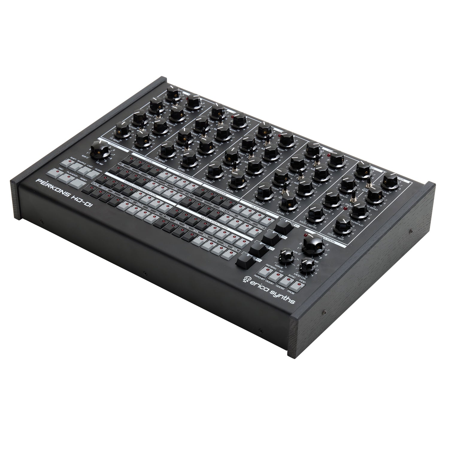 Erica Synths PERKONS HD-01 Drum Machine Synthesizer - Black