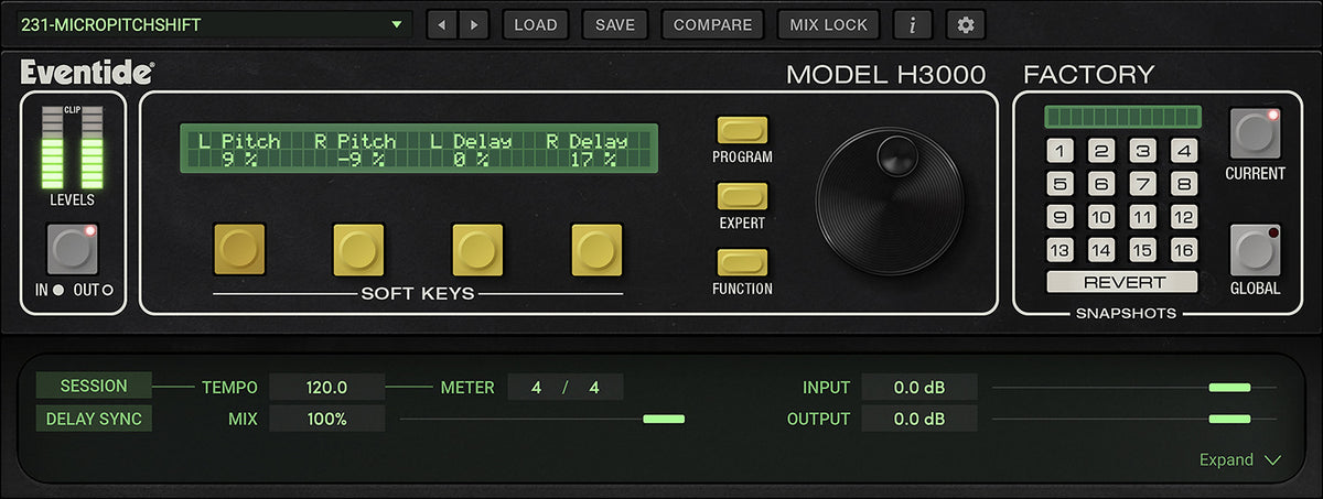 Eventide H3000 Factory Mk II Pitch Shift, Delay, and Modulation Plug-in - Electronic Delivery