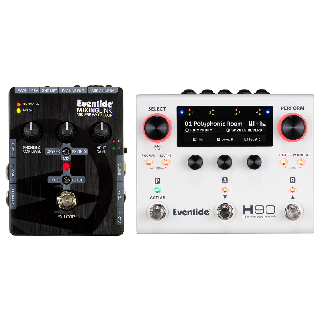 Eventide H90 Harmonizer Pedal and MixingLink Mic Preamp