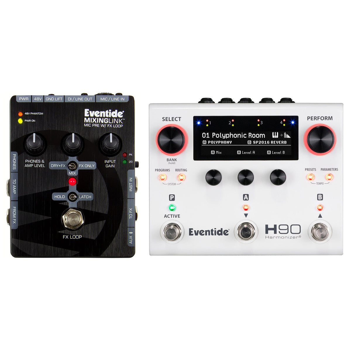 Eventide H90 Harmonizer Pedal and MixingLink Mic Preamp