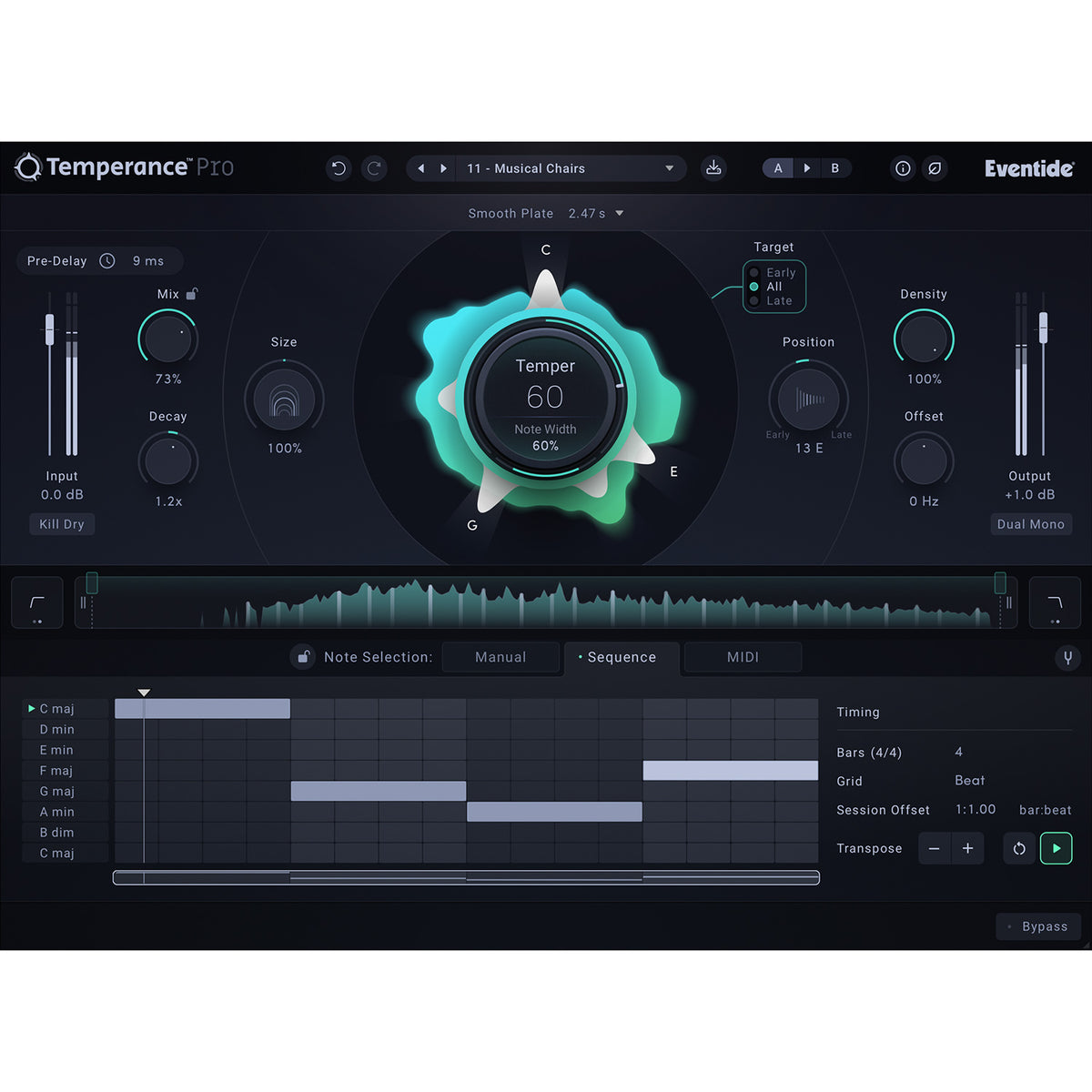 Eventide Temperance Pro Modal Reverb Plug-in - Electronic Delivery