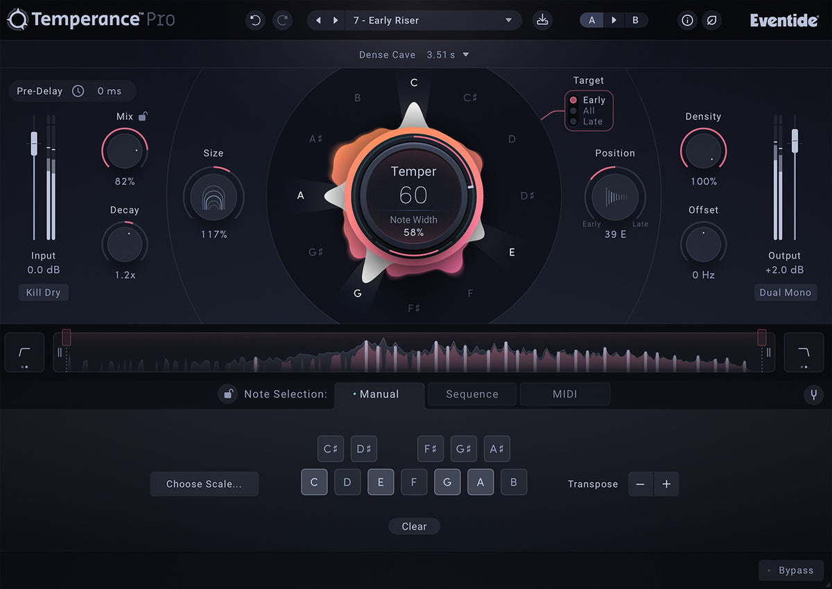 Eventide Temperance Pro Modal Reverb Plug-in - Electronic Delivery