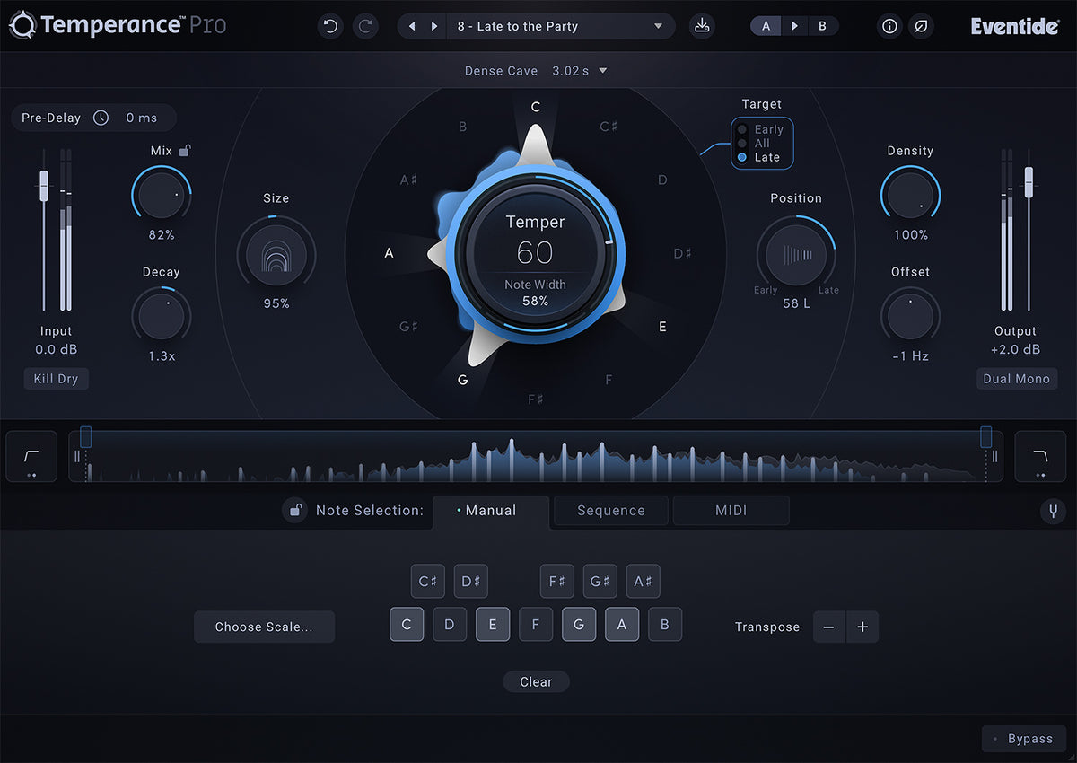Eventide Temperance Pro Modal Reverb Plug-in - Electronic Delivery
