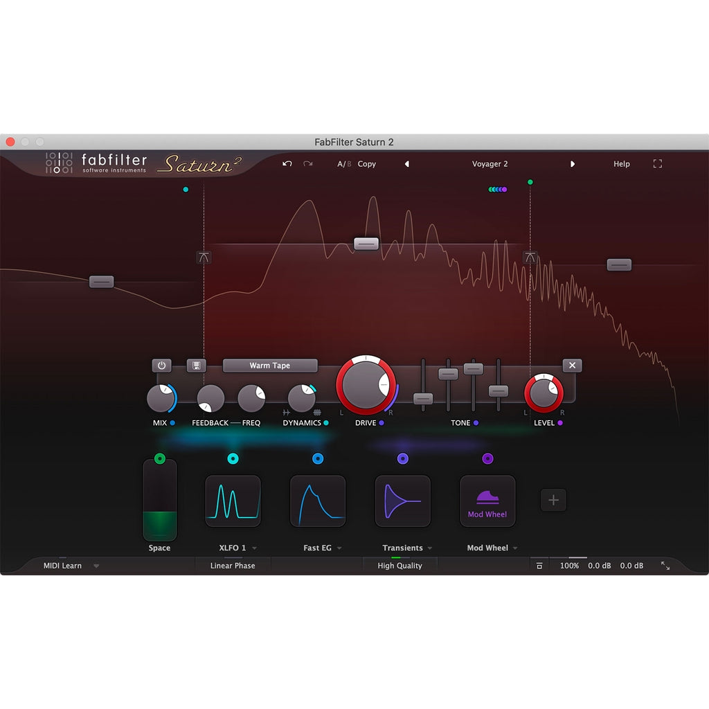 FabFilter Saturn 2 Distortion and Saturation - Electronic Delivery