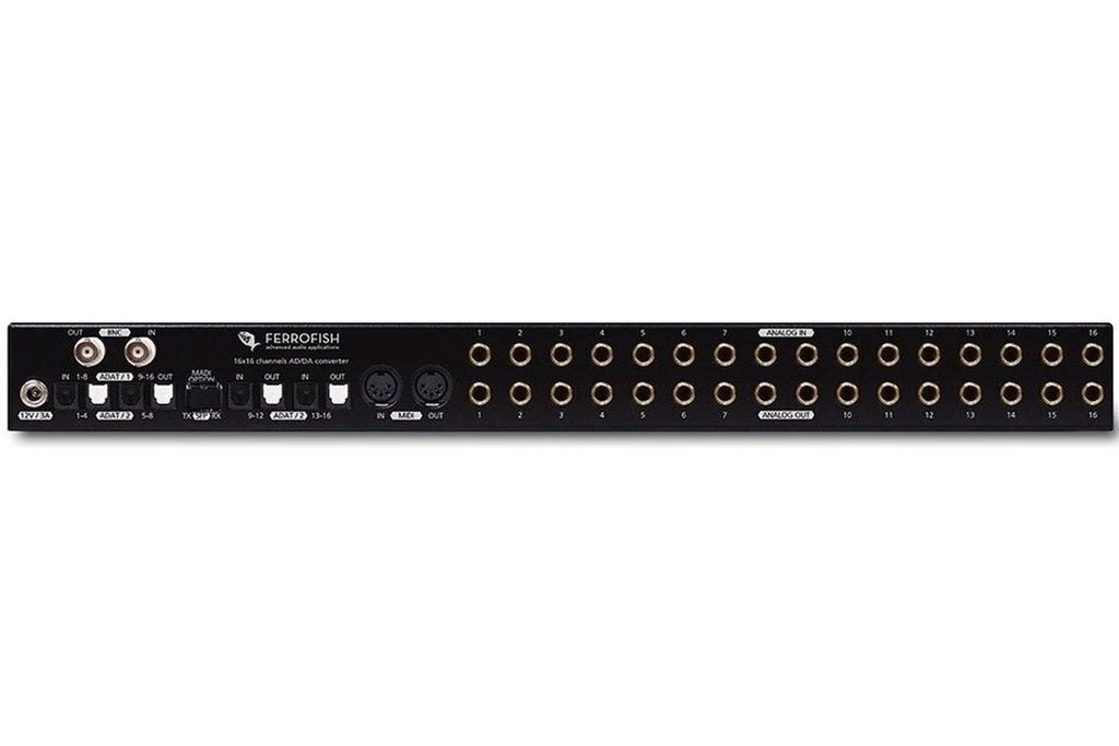 Ferrofish Pulse 16 MX 16X16 AD/DA Converter with +24 dBu I/O Option (Demo Deal)