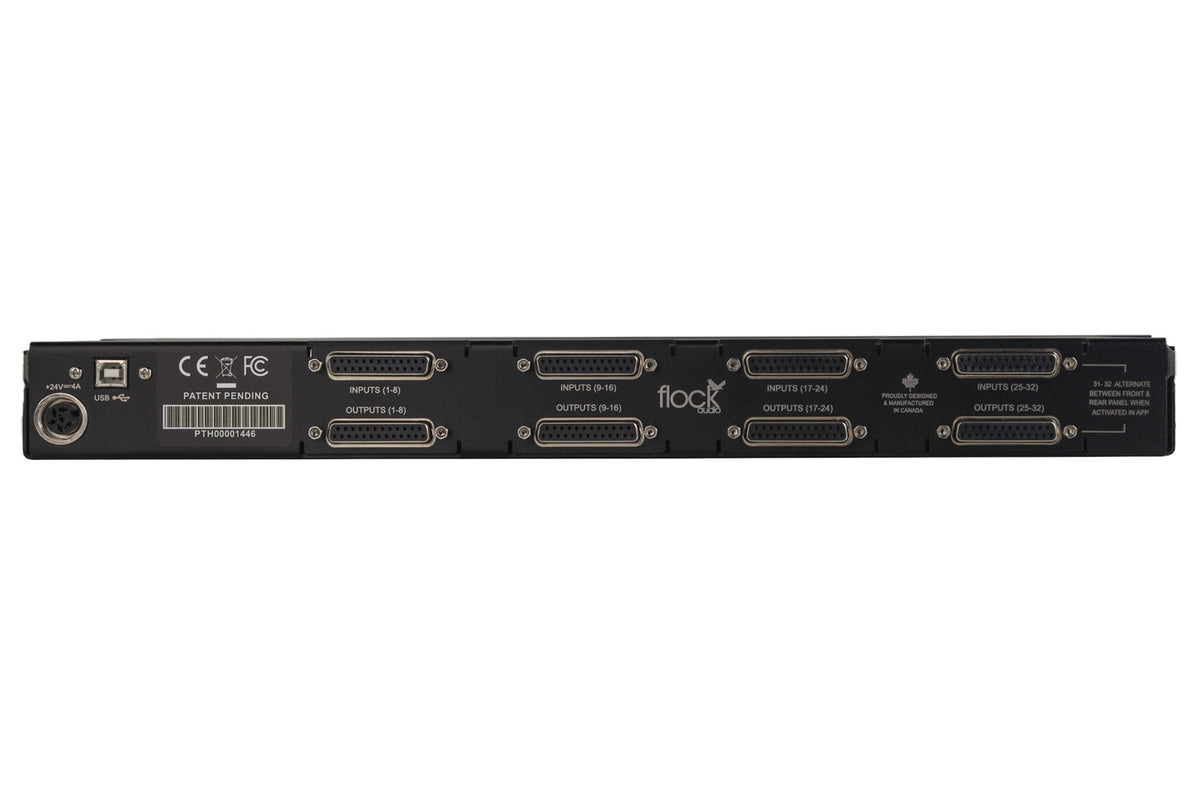 Flock Audio Patch 64-Point Digital-Controlled Analog Patch Bay System #1446 (Used)