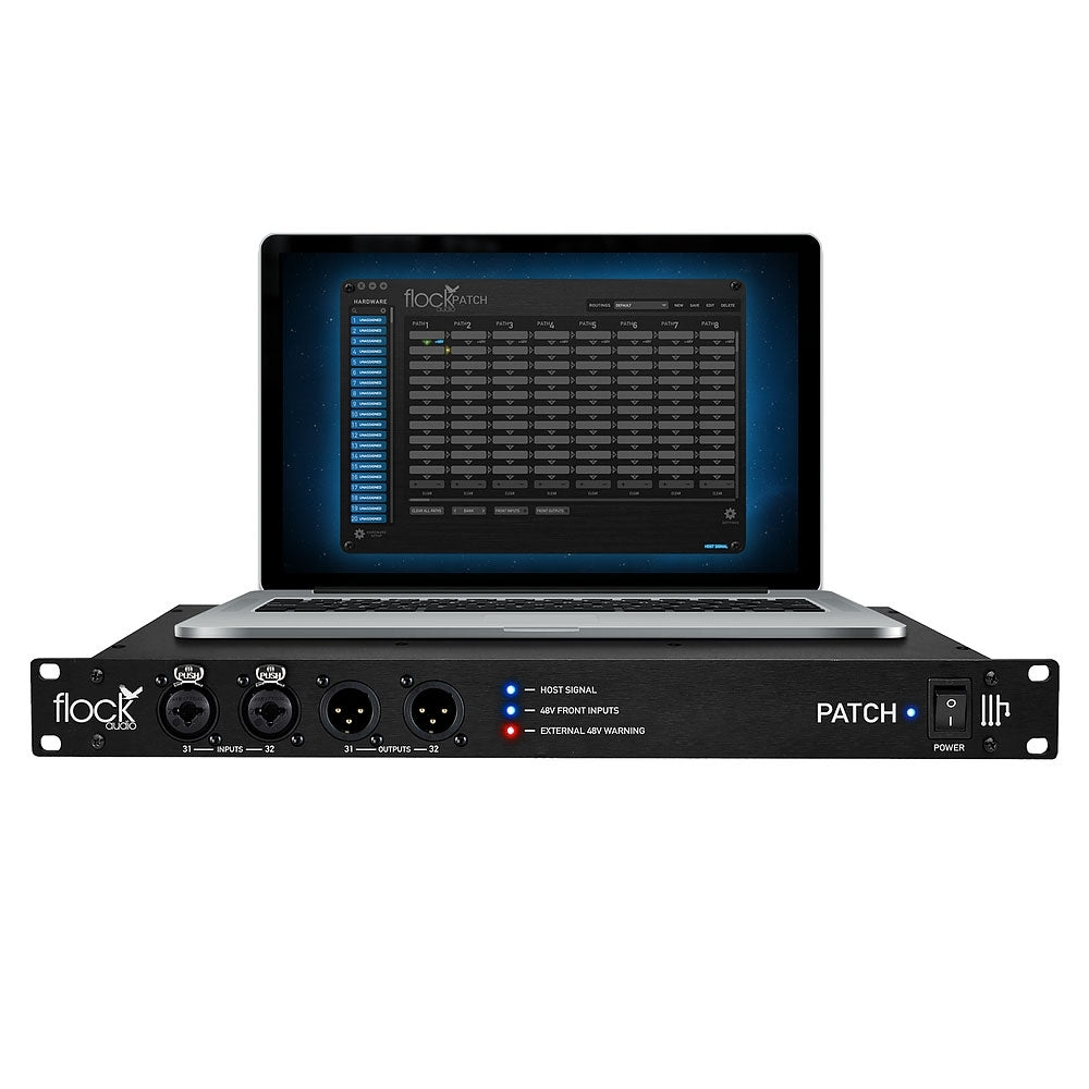Flock Audio Patch 64-Point Digital-Controlled Analog Patch Bay System