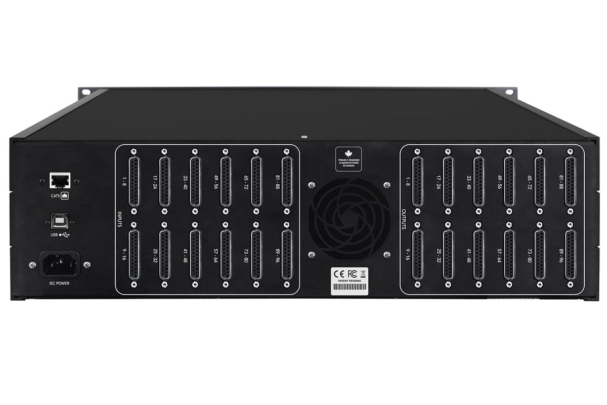 Flock Audio PATCH XT 192-Point 96x96 Digitally Controlled Analog Patch Bay