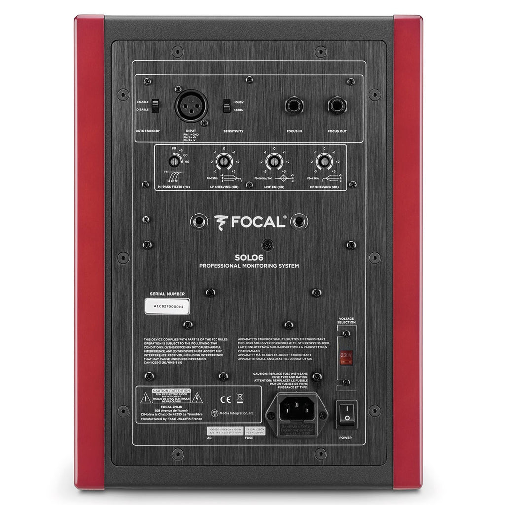 Focal Solo6 2-Way Active Studio Monitor - Single, Red
