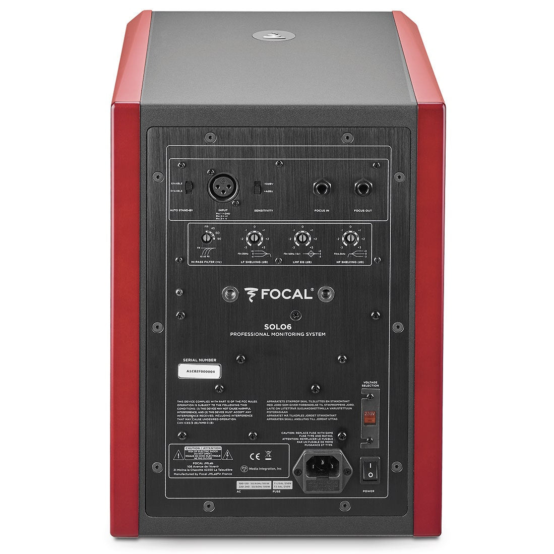 Focal Solo6 2-Way Active Studio Monitor - Single, Red