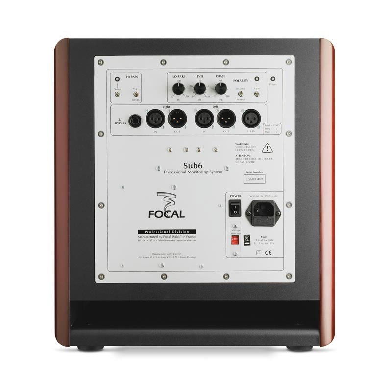 Focal Sub6 11" Powered Studio Subwoofer - Single, Red
